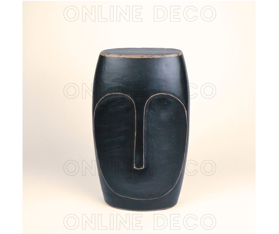 Ensemble de 3 têtes africaines couleur noire رؤوس نحتية