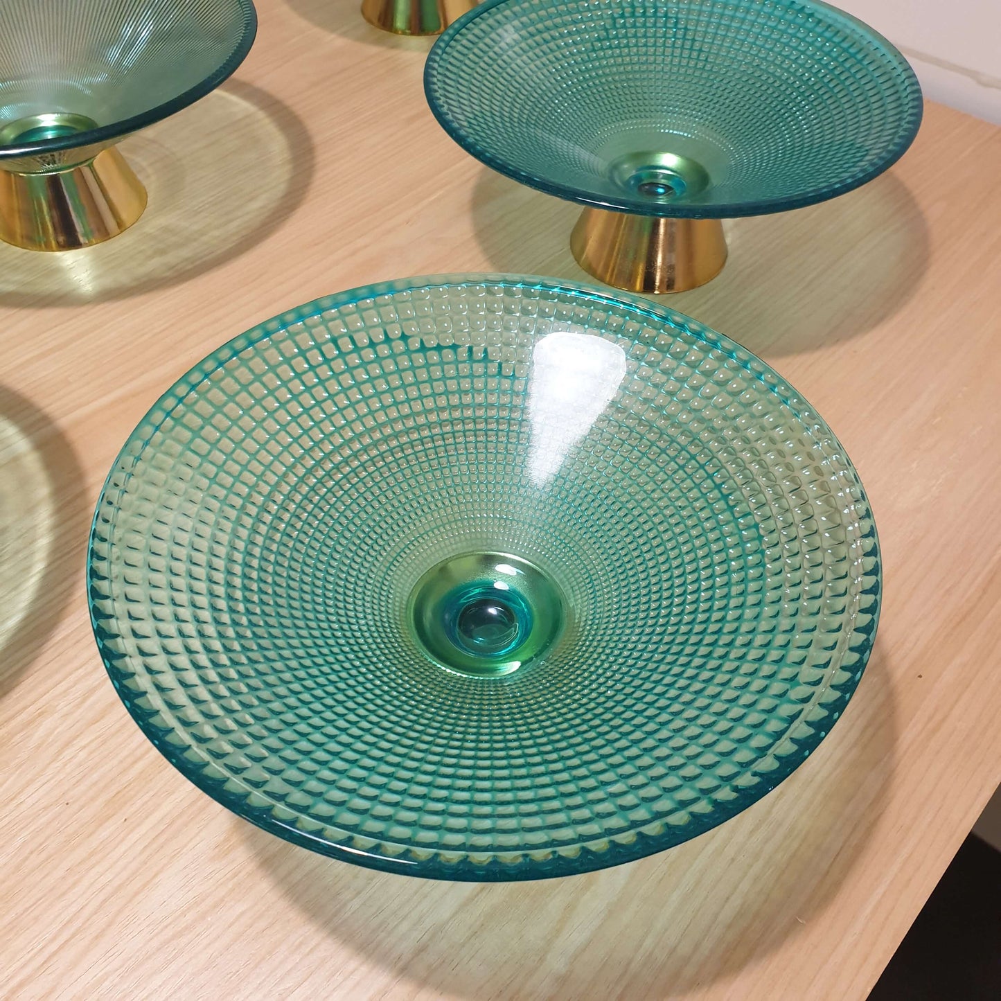 LIQUIDATION coupe à fruits avec légers défauts 🎁🏡 طبق الفاكهة الزجاجي / بعض العيوب اللونية 🍇🍓🥝