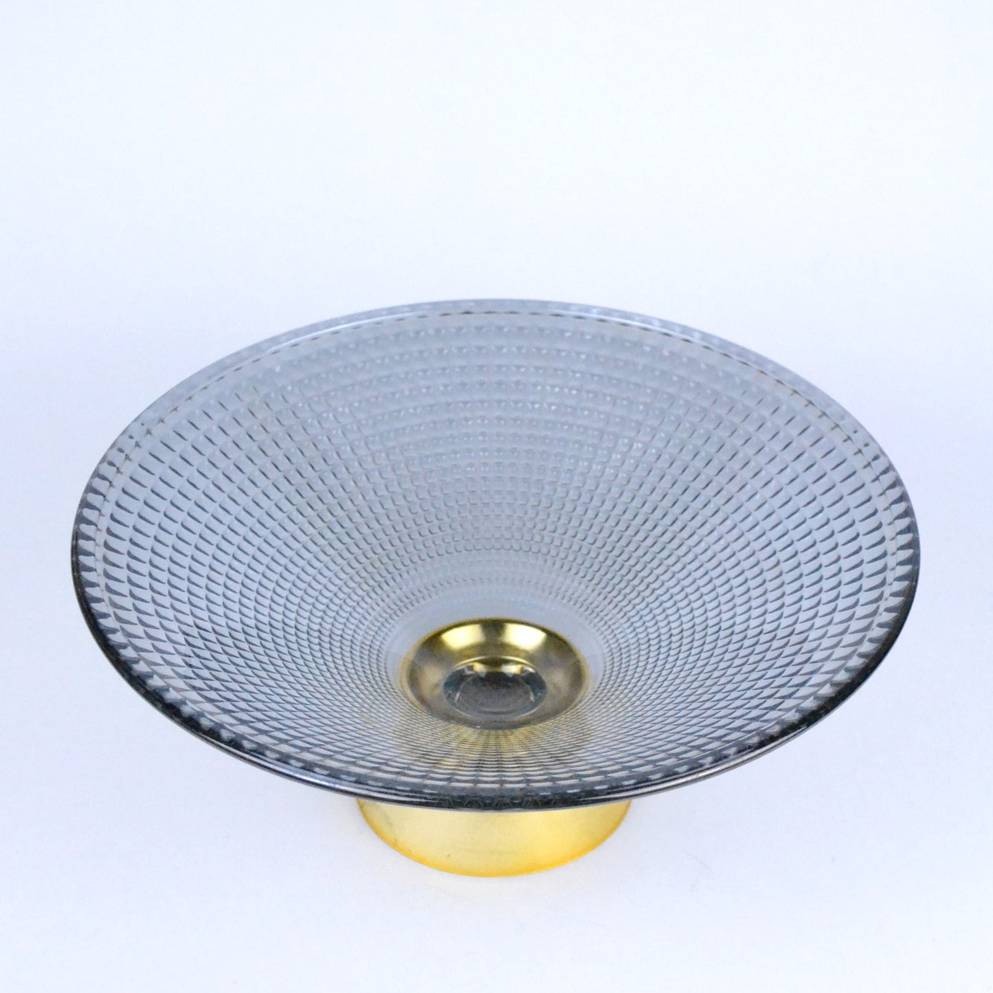 LIQUIDATION Coupe à Fruits en Verre avec Base Dorée 🎁🏡 طبق الفاكهة الزجاجي 🍇🍓🥝