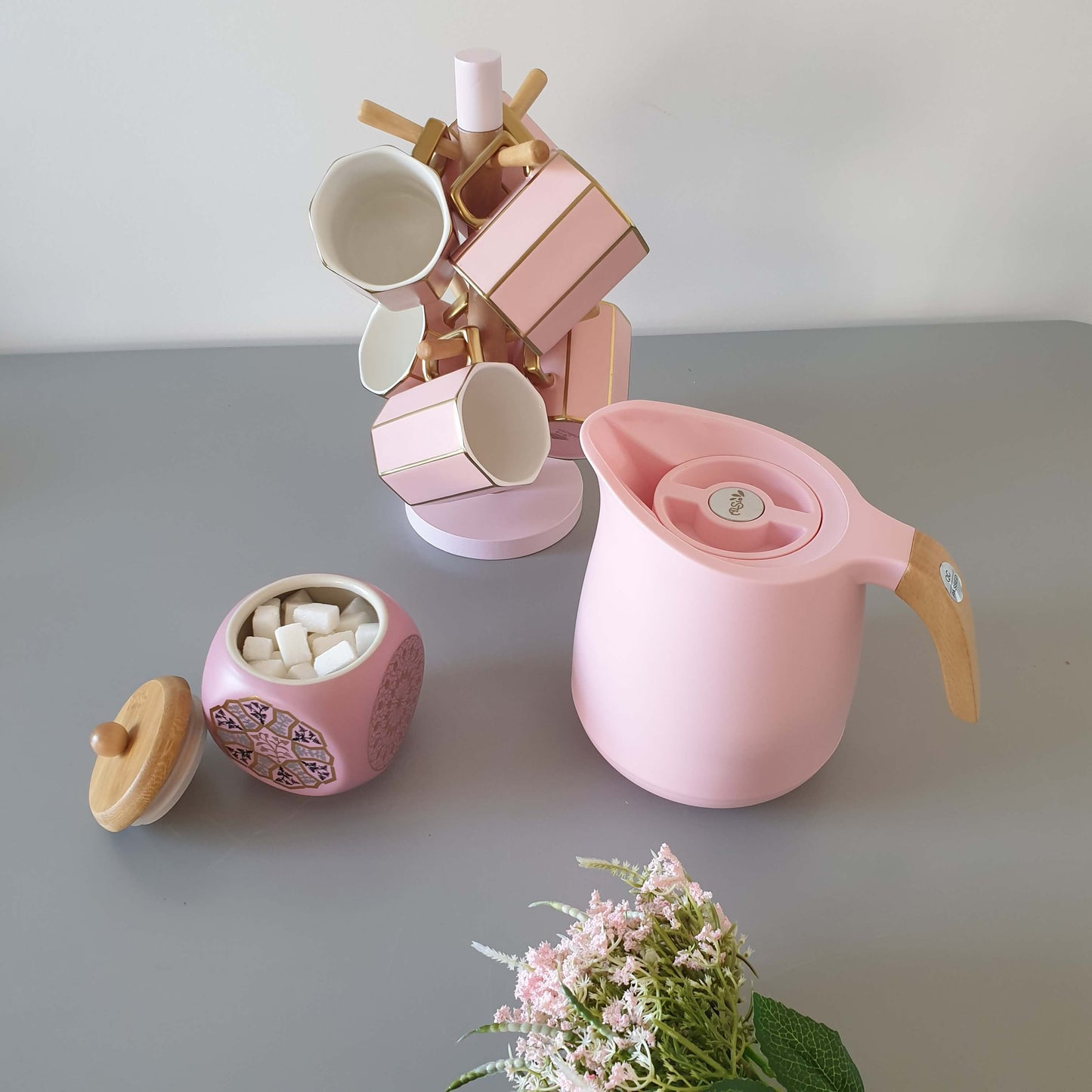 Pack Thermos+Tasses avec support