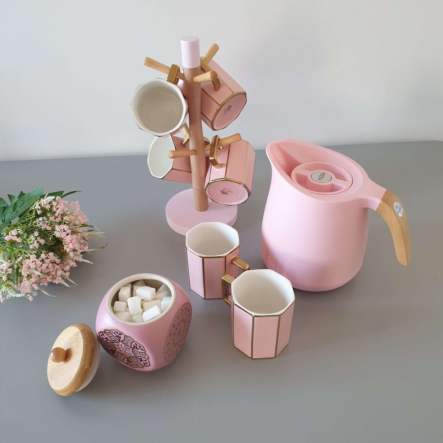 Pack Thermos+Tasses avec support