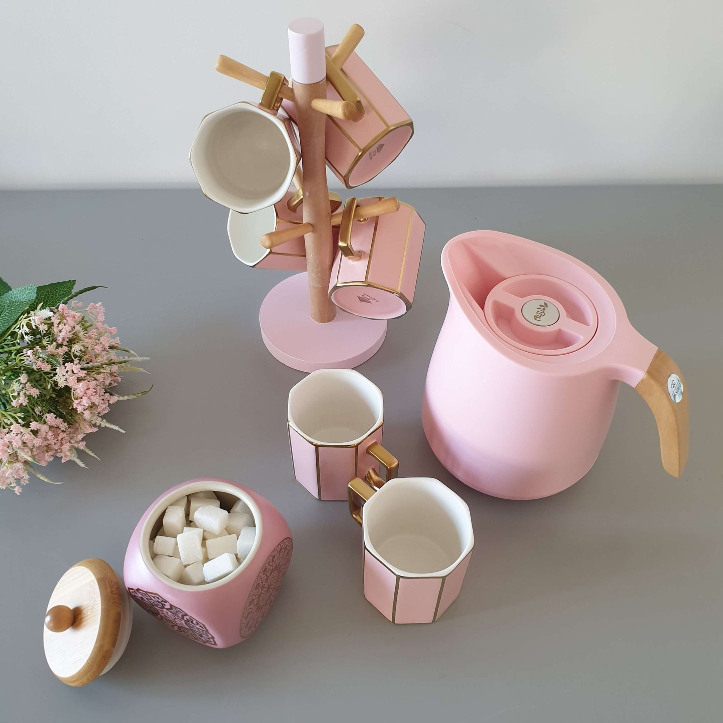 Pack Thermos+Tasses avec support