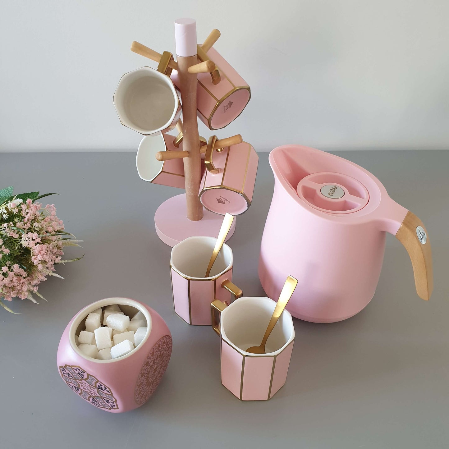 Pack Thermos+Tasses avec support