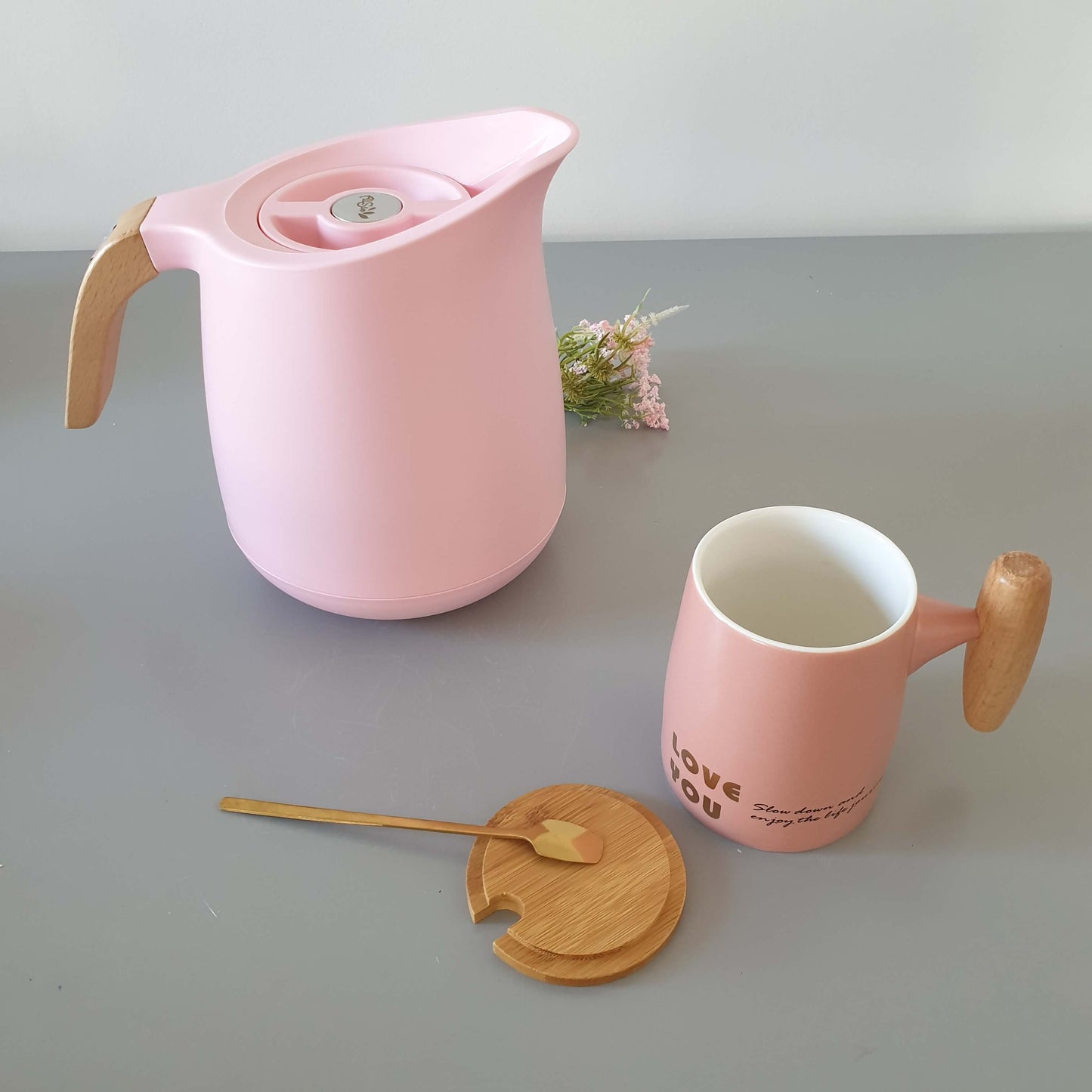 Pack Thermos+Tasses avec support