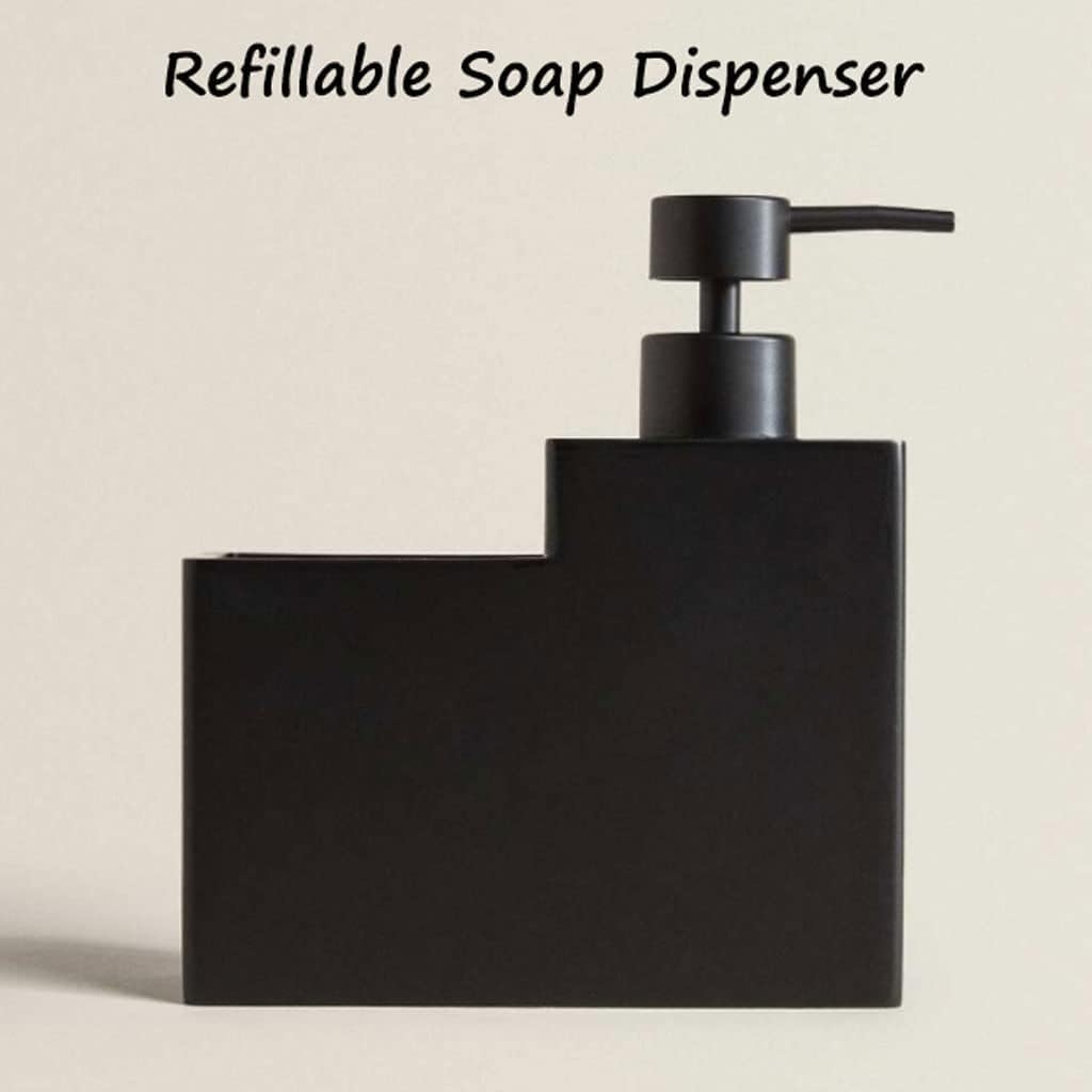 Distributeur de liquide vaisselle design en résine