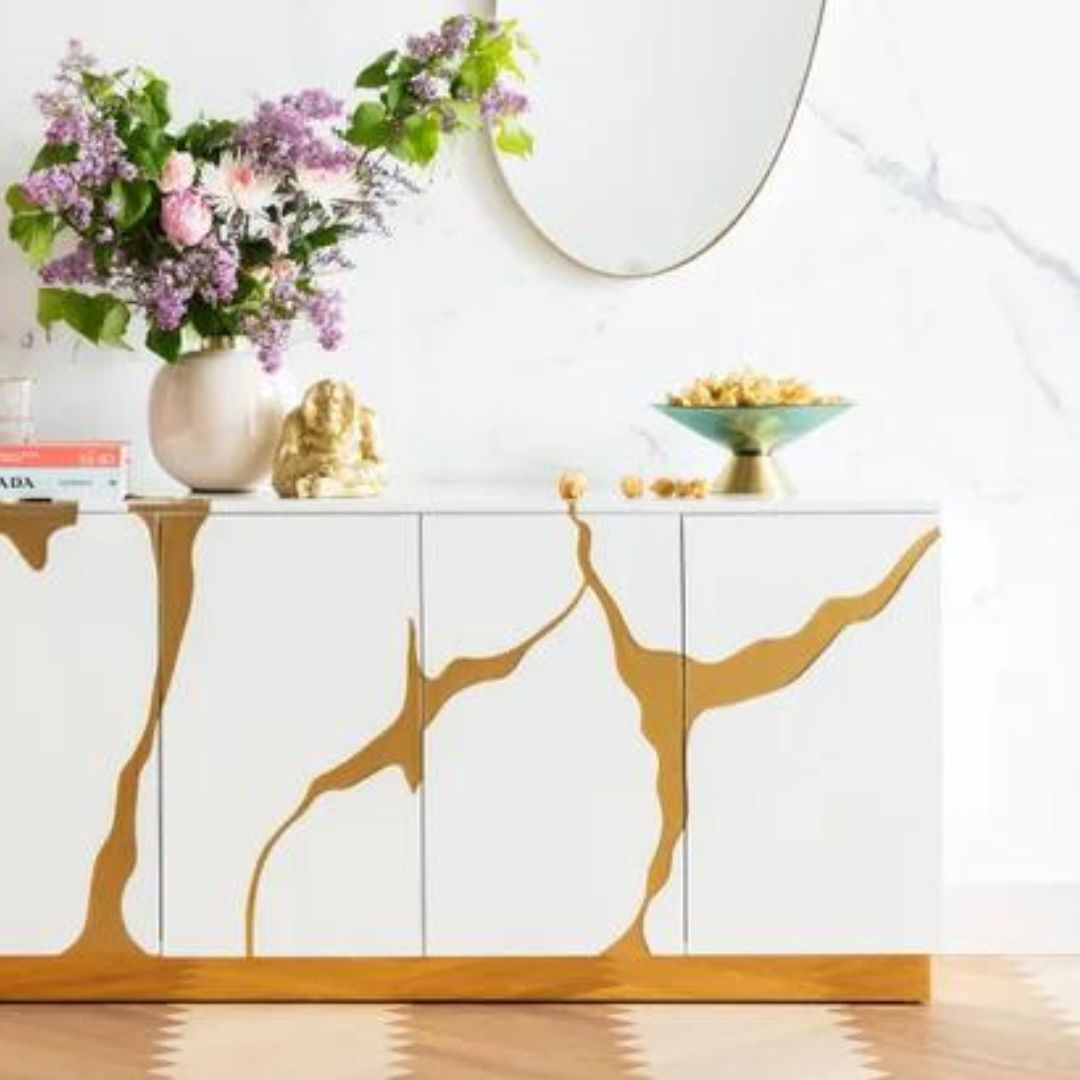 LIQUIDATION Coupe à Fruits en Verre avec Base Dorée 🎁🏡 طبق الفاكهة الزجاجي 🍇🍓🥝
