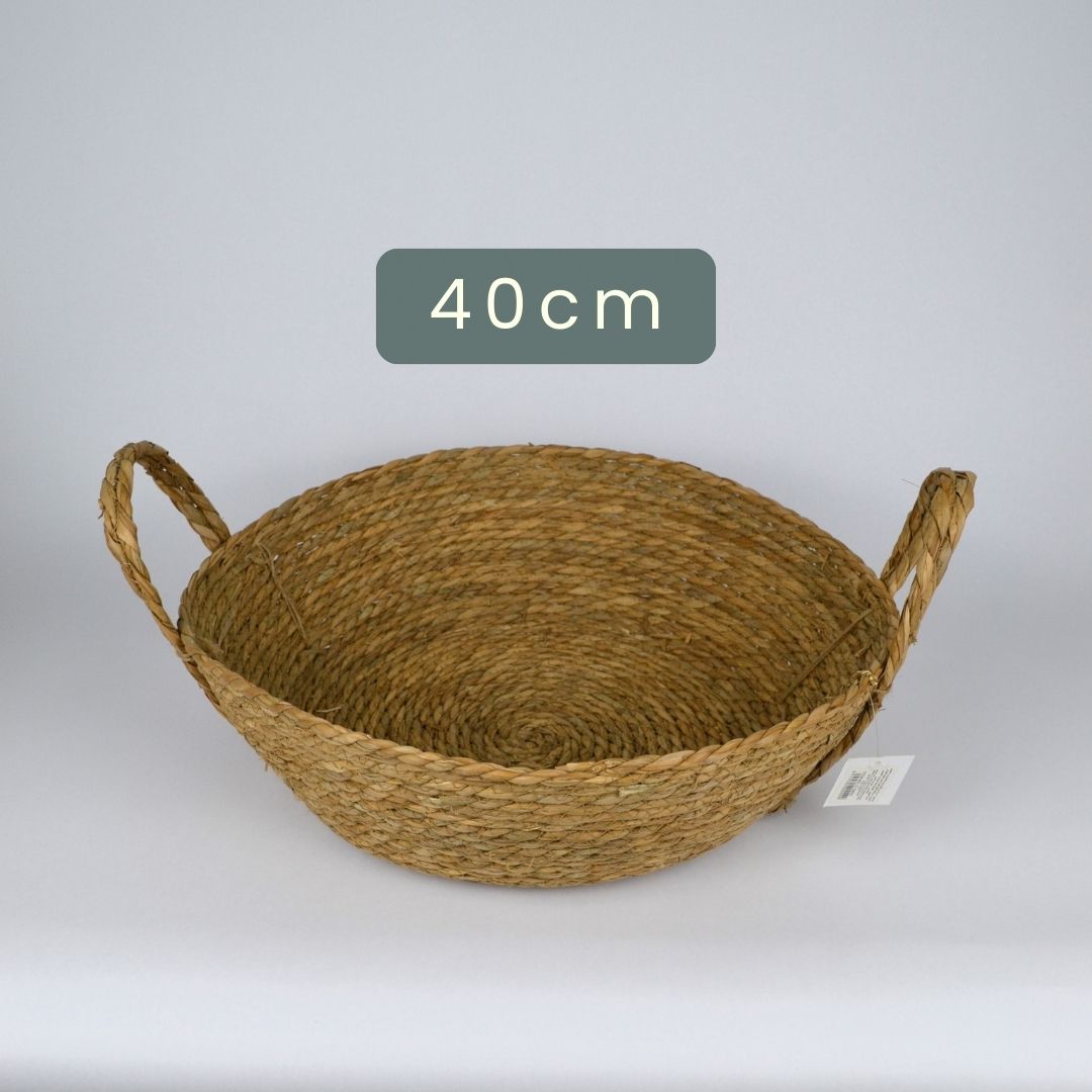 Paniers de rangement en jonc de mer tissé  سلال التخزين مصنوعة من الأعشاب البحرية