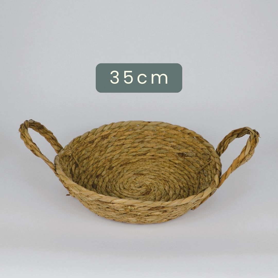 Paniers de rangement en jonc de mer tissé  سلال التخزين مصنوعة من الأعشاب البحرية