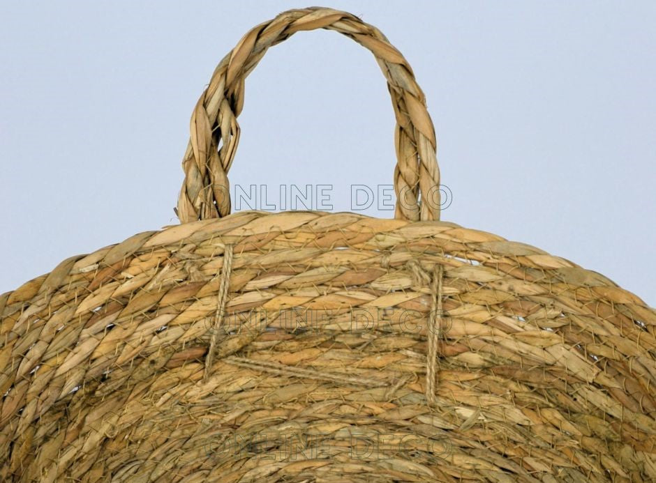 Paniers de rangement en jonc de mer tissé  سلال التخزين مصنوعة من الأعشاب البحرية