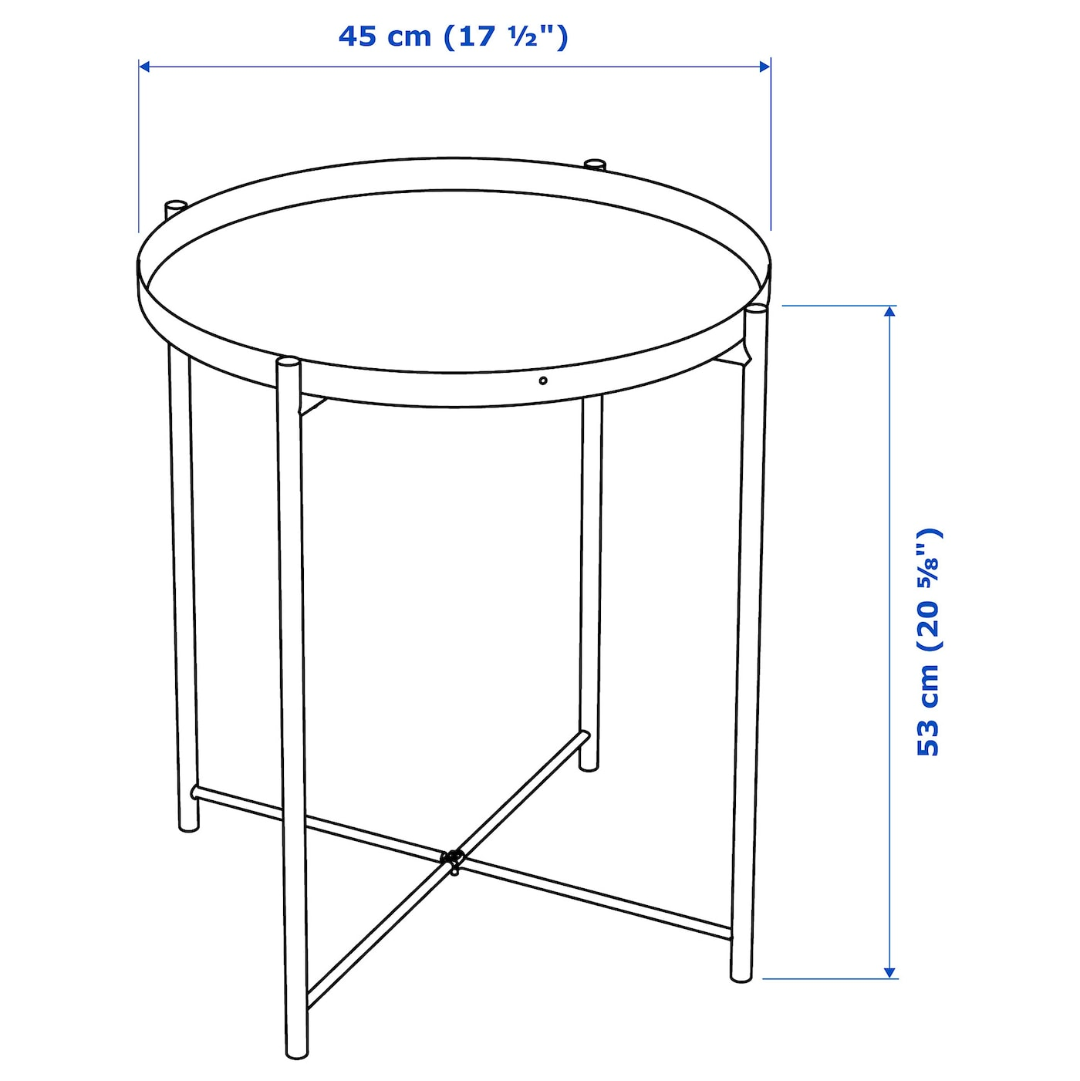 Table basse avec plateau amovible !KEA